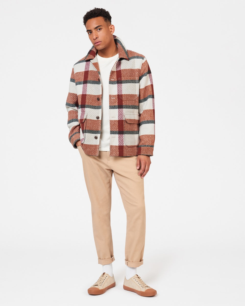 Vestes Ben Sherman Plaid Orange | ITU-19500343